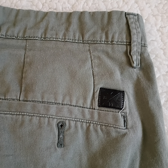 Zara Man Slim Fit Olive Khaki Basic Collection Men's Pants - Picture 5 of 6